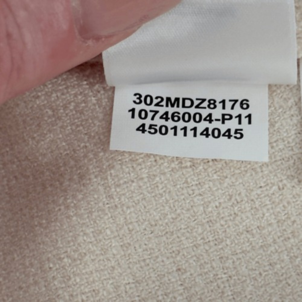 Anne Klein Longline Open Front Knit Blazer Cardigan Ivory Cream Size‎ L - Picture 10 of 11